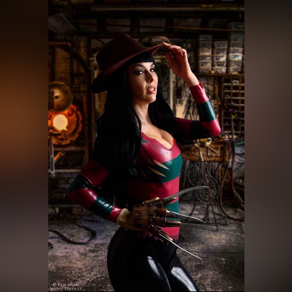 Latex Freddy Kruger Costume